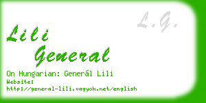 lili general business card