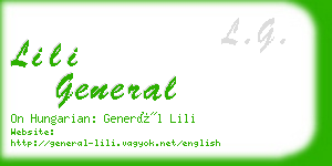 lili general business card